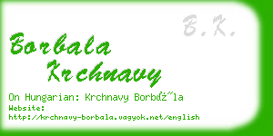 borbala krchnavy business card